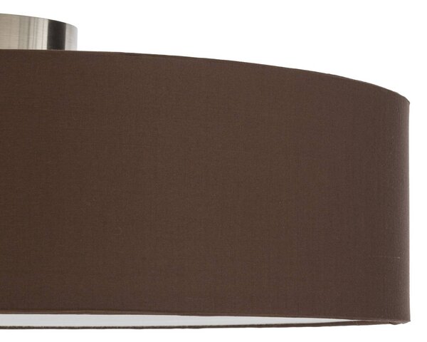 Lampa sufitowa Sebatin Lindby, możliwość ściemniania, brązowy / rdzawy, sypialnia, tkanina / materiał / jedwab, nowoczesny