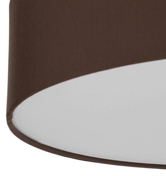 Lampa sufitowa Sebatin Lindby, możliwość ściemniania, brązowy / rdzawy, sypialnia, tkanina / materiał / jedwab, nowoczesny