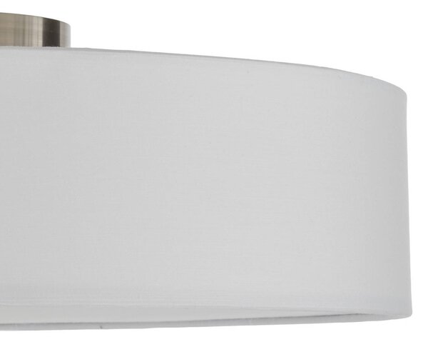Lampa sufitowa Sebatin Lindby, możliwość ściemniania, biały / opal, sypialnia, tkanina / materiał / jedwab, skandynawski