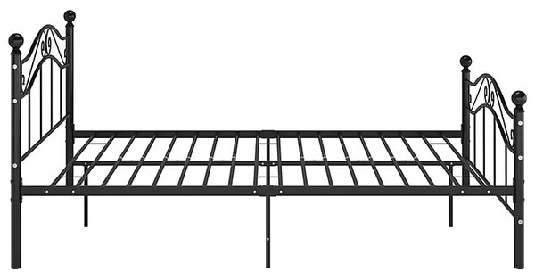 Metalowe czarne loftowe łózko 120x200 cm D9-D00