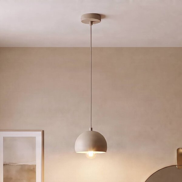 Lampa wisząca Sool Luminex, możliwość ściemniania, kremowy / amber, salon / jadalnia, metal