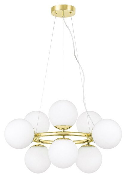 NOWOCZESNA LAMPA WISZĄCA KLASYCZNE ZŁOTO LEDO W9