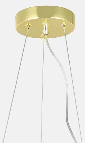NOWOCZESNA LAMPA WISZĄCA KLASYCZNE ZŁOTO LEDO W9