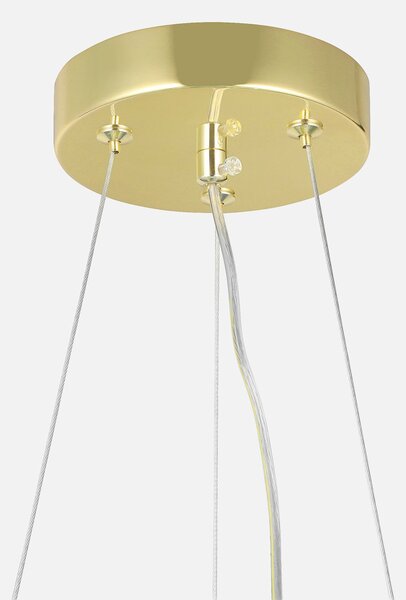 NOWOCZESNA LAMPA WISZĄCA KLASYCZNE ZŁOTO LEDO W12