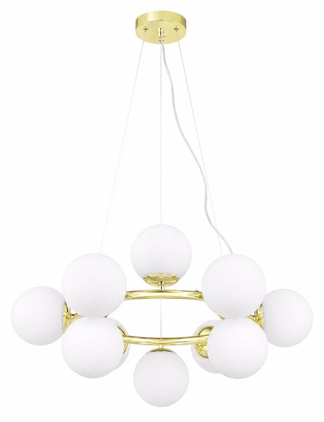 NOWOCZESNA LAMPA WISZĄCA KLASYCZNE ZŁOTO LEDO W12