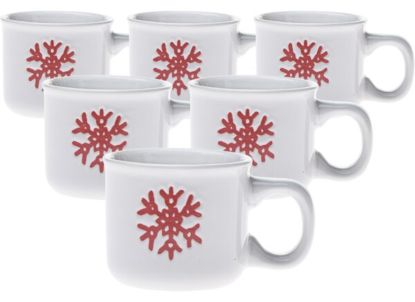 Zestaw 6 ceramicznych kubków Vločka, 90 ml