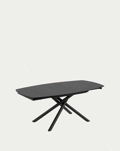 Rozkładany stół z dodatkowym blatem z ceramicznym blatem 100x130 cm Yodalia – Kave Home