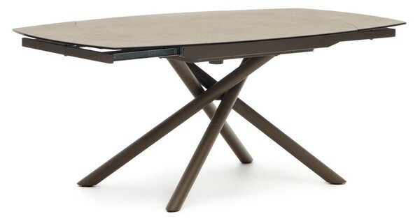 Rozkładany stół z dodatkowym blatem z ceramicznym blatem 100x130 cm Yodalia – Kave Home