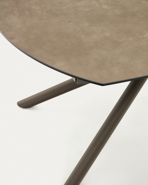 Rozkładany stół z dodatkowym blatem z ceramicznym blatem 100x130 cm Yodalia – Kave Home