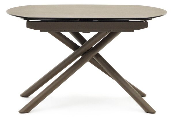Rozkładany stół z dodatkowym blatem z ceramicznym blatem 100x130 cm Yodalia – Kave Home
