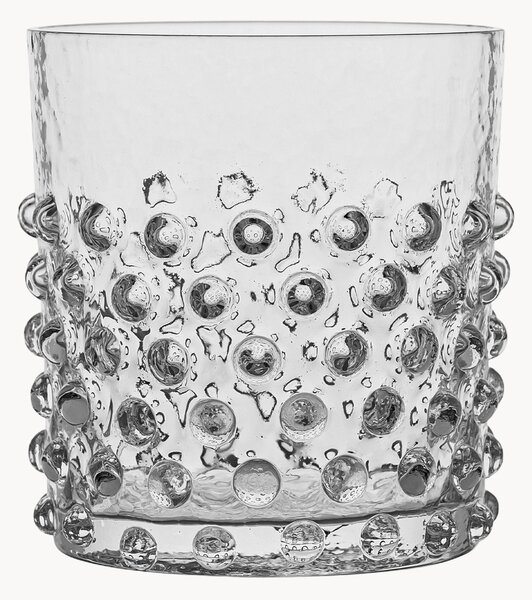 Szklanka ze szkła dmuchanego Hobnail, 2 szt