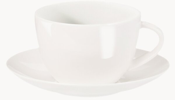 Filiżanka ze spodkiem z porcelany kostnej Patricia