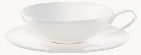 Filiżanka ze spodkiem z porcelany kostnej Patricia