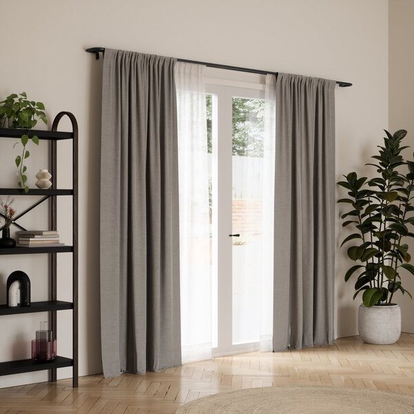 Stalowy regulowany podwójny karnisz 168 - 365 cm Twilight – Umbra