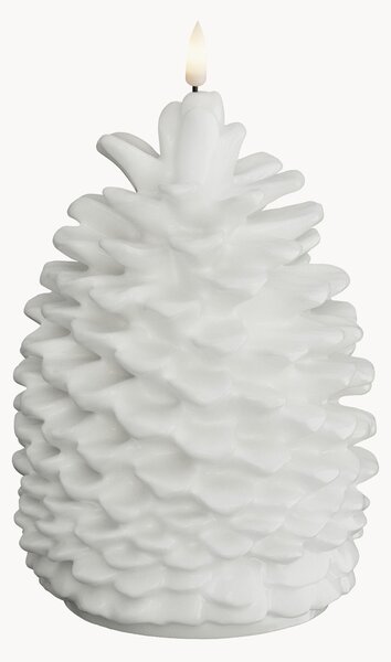 Ręcznie wykonana świeca LED z efektem prawdziwego płomienia Pine Cone, W 19 cm