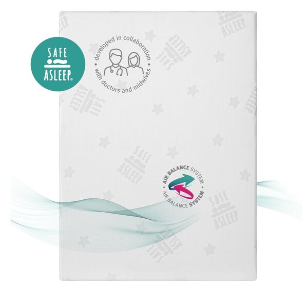 Piankowy materac dziecięcy ze zdejmowanym pokrowcem 95x70 cm Safe Asleep® – Roba