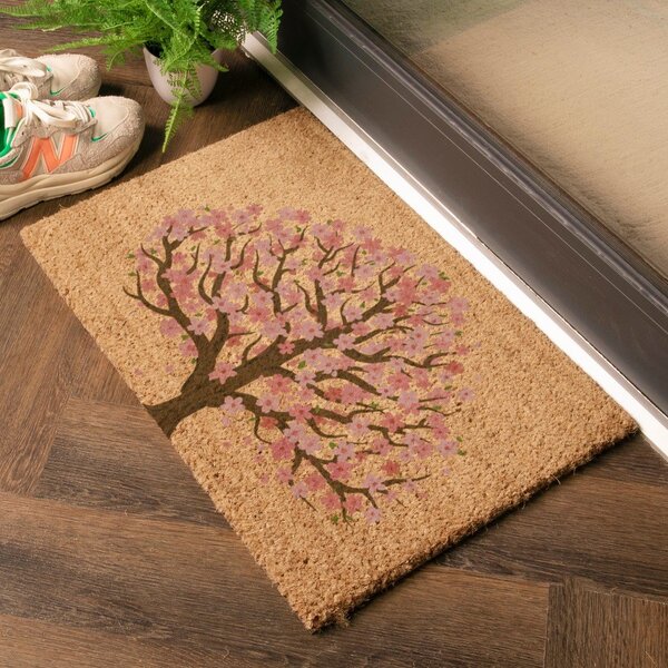 Wycieraczka z włókna kokosowego 60x90 cm Blossom Tree of Life – Artsy Doormats