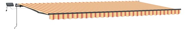Markiza wysuwana Żółty i pomarańczowy 600 × 300 cm