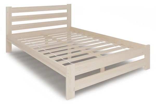 Drewniane małżeńskie łóżko skandynawskie 160x200 Z3-S39