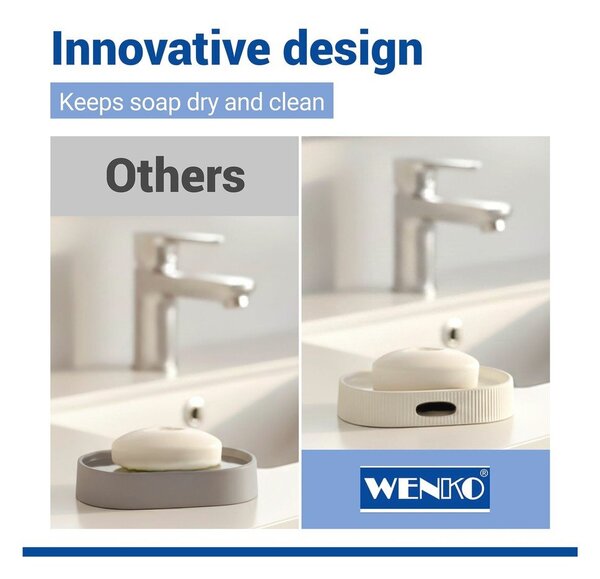 Kremowa mydelniczka ceramiczna Fablo – Wenko