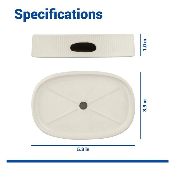 Kremowa mydelniczka ceramiczna Fablo – Wenko