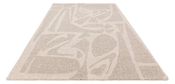Kremowy wełniany dywan tkany ręcznie 120x170 cm Loxley – Asiatic Carpets