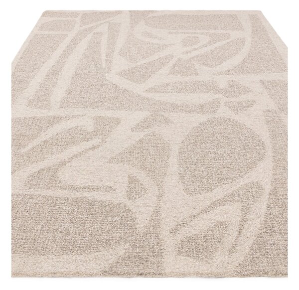 Kremowy wełniany dywan tkany ręcznie 120x170 cm Loxley – Asiatic Carpets