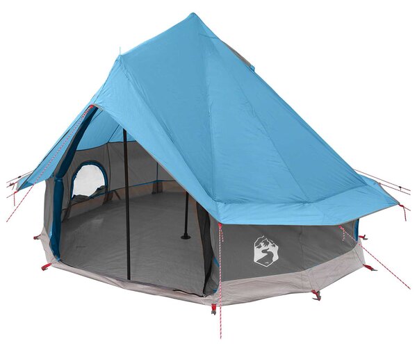 Namiot Tipi z dachem niebieski 250 x 250 cm Poliester i Stal