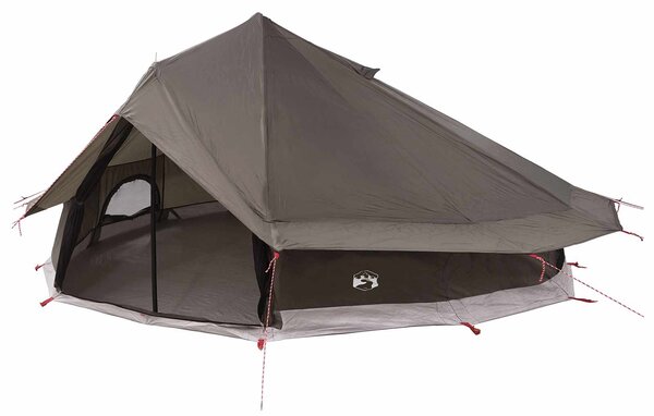 Namiot Tipi Brązowy Szary 800 x 800 x 430 cm Poliester i Stal