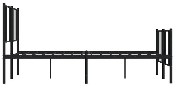 Czarne metalowe łóżko loftowe 180x200cm G6-T32