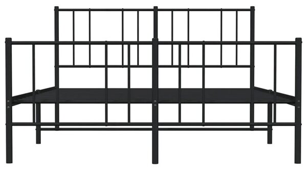 Czarne metalowe łóżko loftowe 180x200cm G6-T32