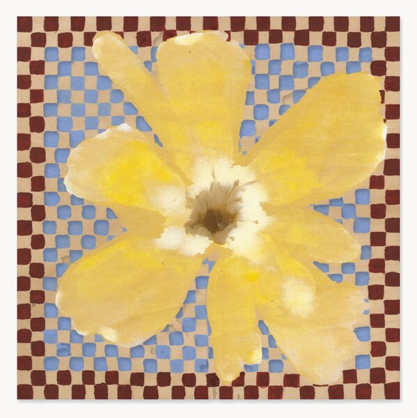 Plakat Flower with Checks 03