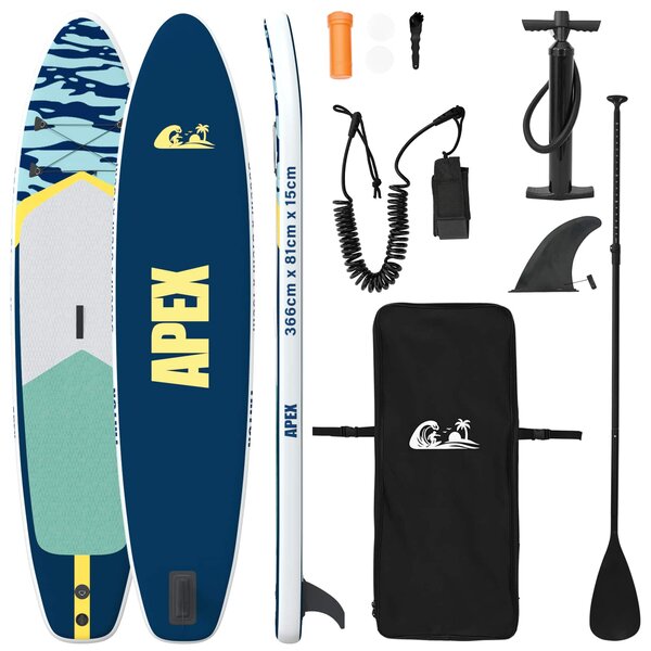 Nadmuchiwany deska do paddleboardu APEX 366 x 81 x 15 cm dla