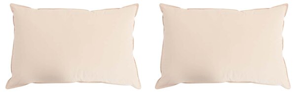 Poduszka 2 pcs Beżowy 40 x 80 cm Włókno Kapok
