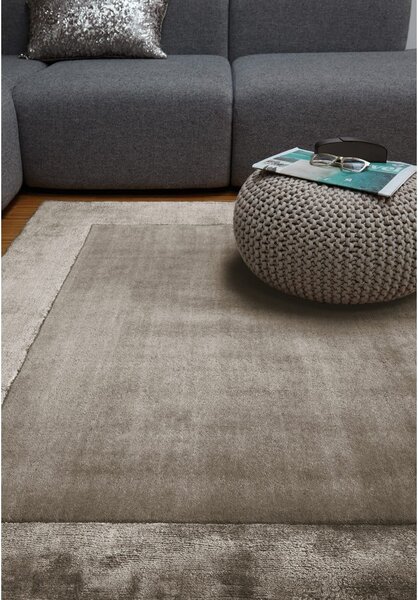 Brązowy dywan z mieszanki wełny tkany ręcznie 80x150 cm Ascot – Asiatic Carpets