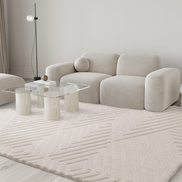 Kremowy dywan wełniany 200x290 cm Hague – Asiatic Carpets