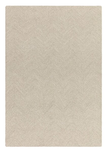Kremowy dywan z mieszanki wełny tkany ręcznie 120x170 cm Theodore Chevron – Asiatic Carpets