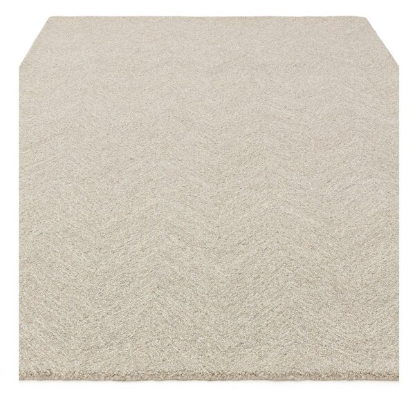 Kremowy dywan z mieszanki wełny tkany ręcznie 120x170 cm Theodore Chevron – Asiatic Carpets