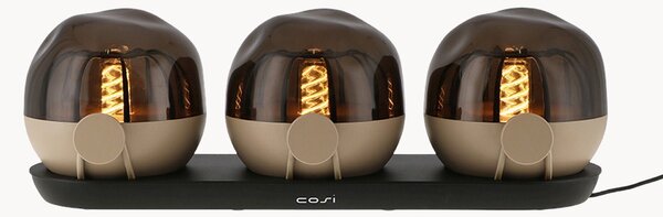 Komplet przenośnych lamp stołowych LED z funkcją przyciemniania Cosisfera, 4 elem