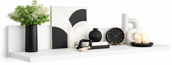 Biała Minimalistyczna Półka 60 Cm D4-L37