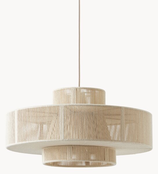 Duża lampa wisząca z lnianego sznurka Lace