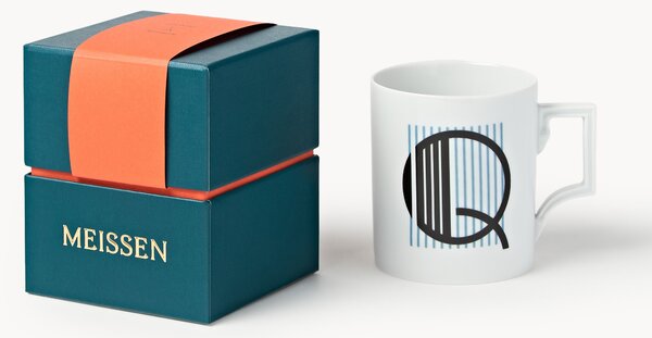 Westwing x MEISSEN, ręcznie wykonany kubek z ozdobnym motywem Initials