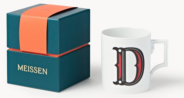 Westwing x MEISSEN, ręcznie wykonany kubek z ozdobnym motywem Initials