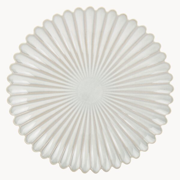 Komplet talerzy dużych z porcelany Lotus, 4 elem