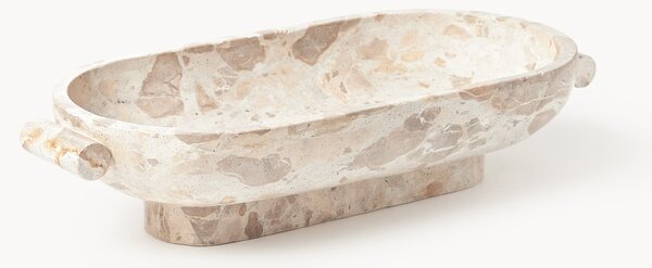 Misa dekoracyjna z marmuru Fossil, S 46 cm