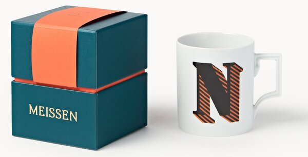 Westwing x MEISSEN, ręcznie wykonany kubek z ozdobnym motywem Initials