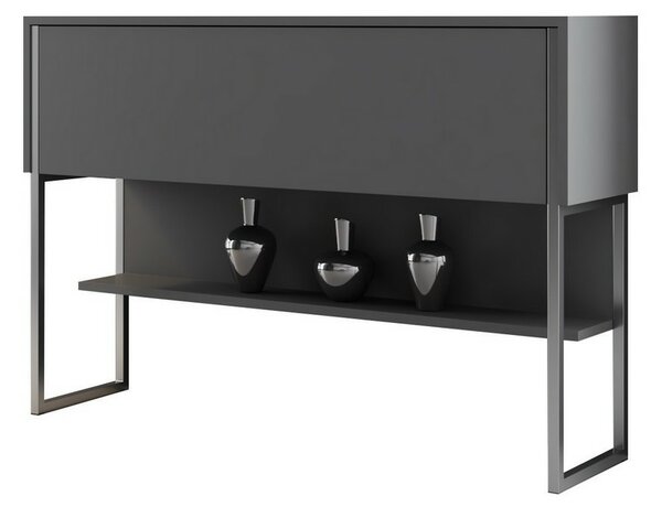 Komoda Luxe Anthracite and Silver