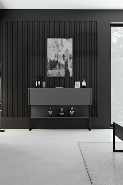 Komoda Luxe Anthracite and Black
