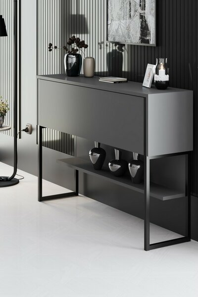 Komoda Luxe Anthracite and Black