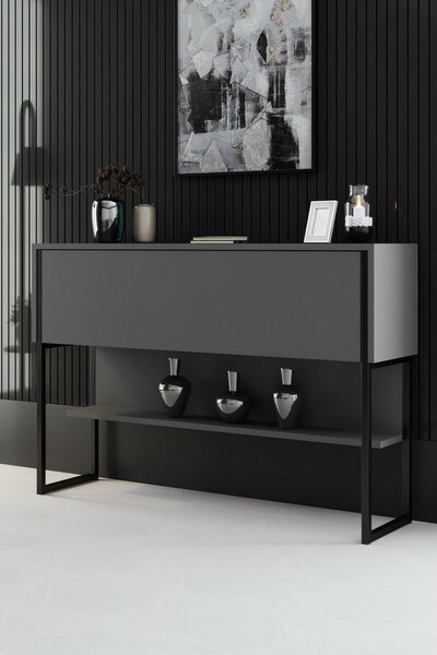 Komoda Luxe Anthracite and Black